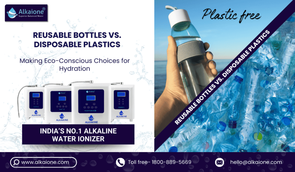 Reusable Bottles vs. Disposable Plastics - Alkaione / alkaione.com