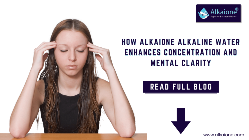 Alkaione water for concentration