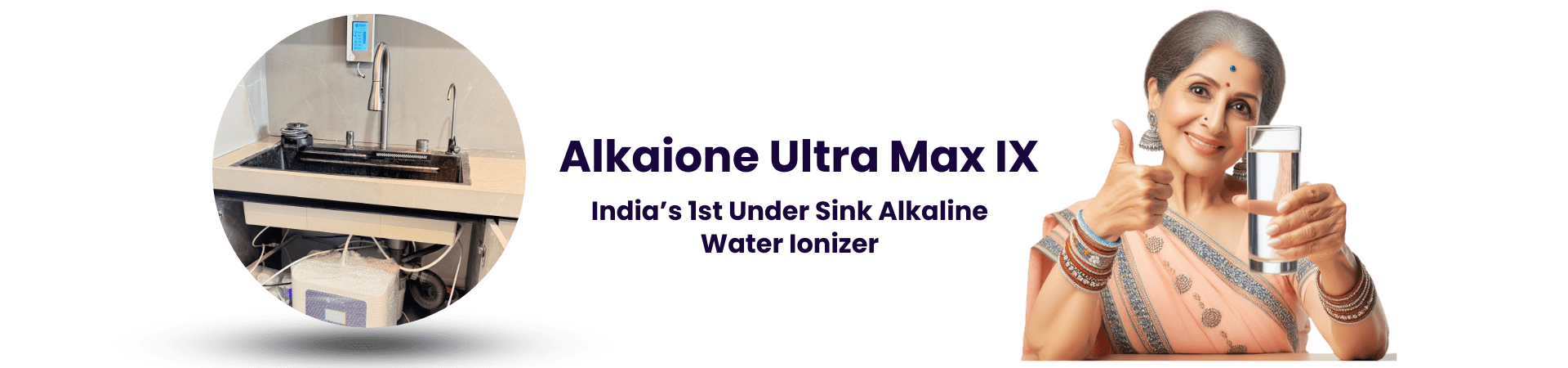 Alkaione Ultra Max IX - Premium Under Sink Alkaione Water Ionizer